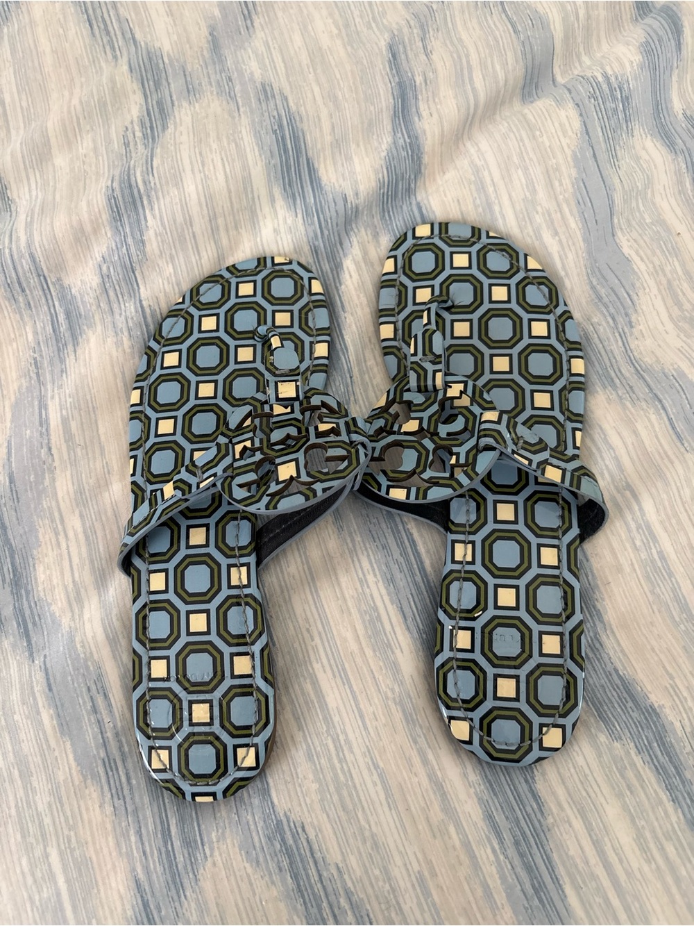 Tory Burch Miller sandal Geo pattern